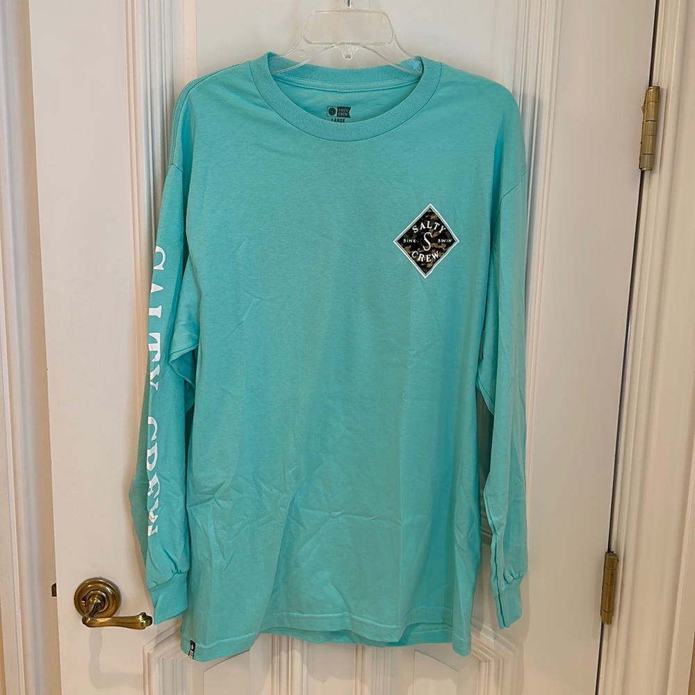 Men’s Large Standard Salty Crew Long Sleeve T-shirt